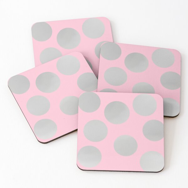 Item preview, Smoky Gray Dots on Pink designed and sold by JaygiesDesign.