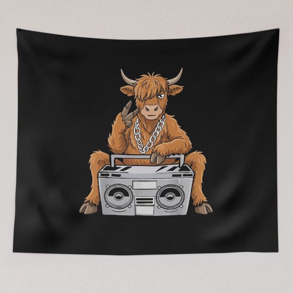 Item preview, Highland Cow Lover Hip Hop Kids Music Boys Highland Cow designed and sold by DSWShirts.
