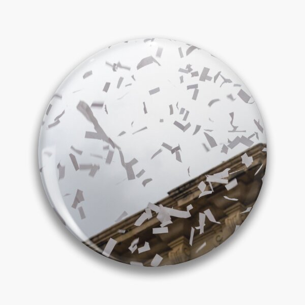 Item preview, White Confetti Shower Over Historic Stone Building  designed and sold by Nmallia.