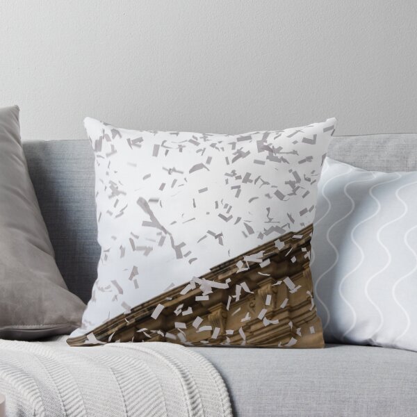 Item preview, White Confetti Shower Over Historic Stone Building  designed and sold by Nmallia.