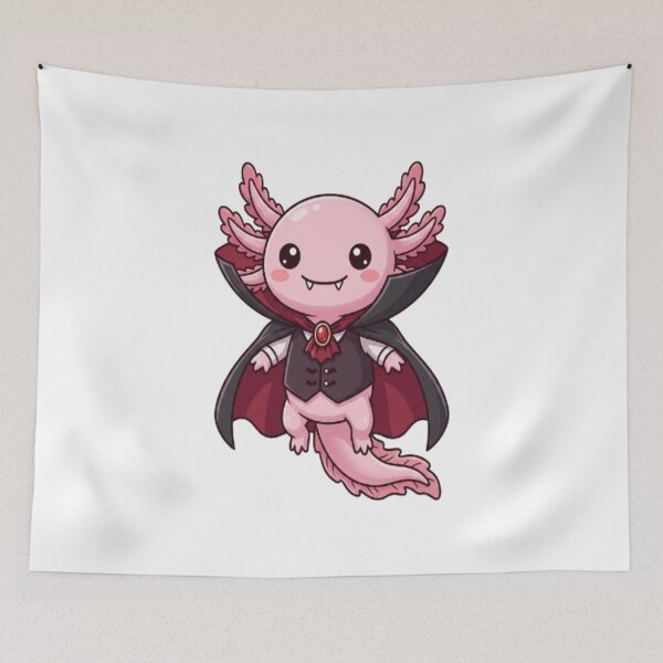 Item preview, Cute Kawaii Vampire Axolotl designed and sold by Ella_Sketch.