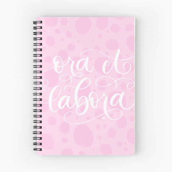Item preview, Ora et Labora (Pink Background) designed and sold by BeBlessedPrayer!.