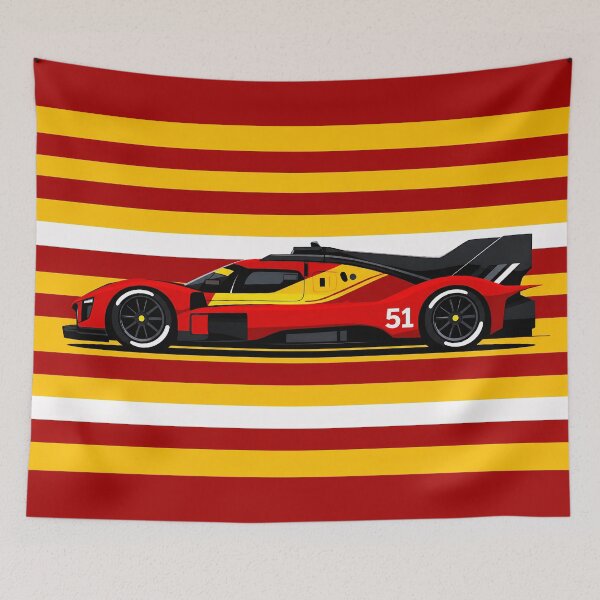 Item preview, 2026 WEC AF Corse 499P #51 Hypercar Side View designed and sold by PitWallArt.