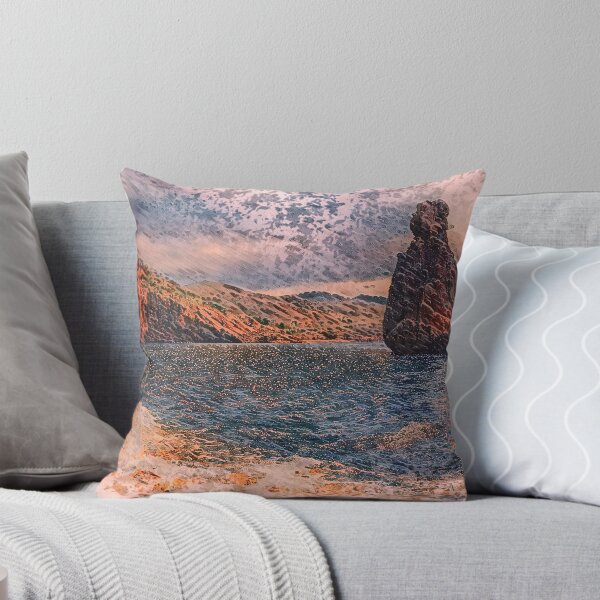 Item preview, Mediterranean Coastal Rock Formation Art - Northern Coast of Ibiza designed and sold by ArtworkNorth.