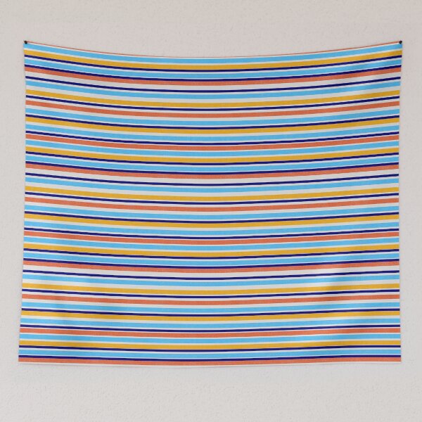 Item preview, Blue Orange and White Stripes  designed and sold by JaygiesDesign.