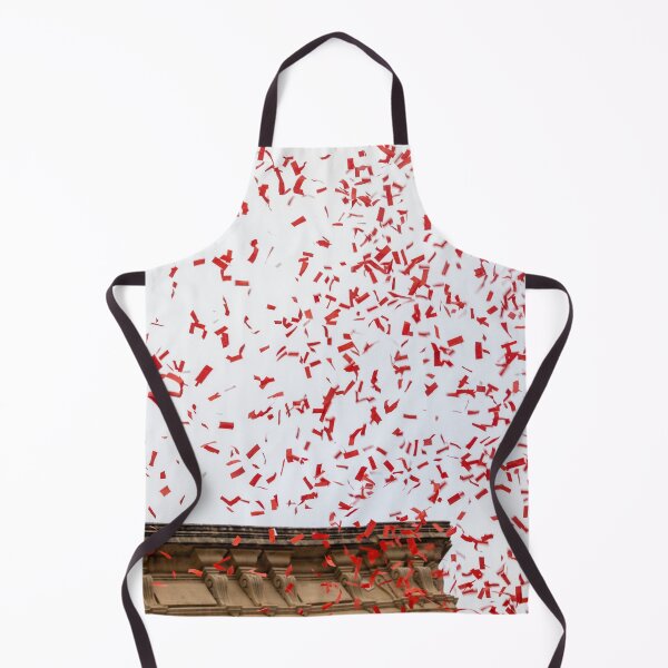 Item preview, Red Confetti Falling Over Historic Building designed and sold by Nmallia.