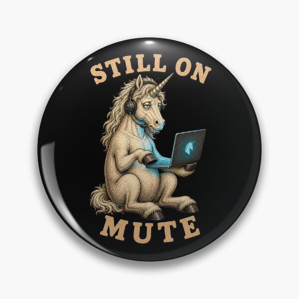 Item preview, Funny Unicorn Stuck In Zoom Meeting Exhausted Retro Graphic Tee designed and sold by Mythic Ink Studio.