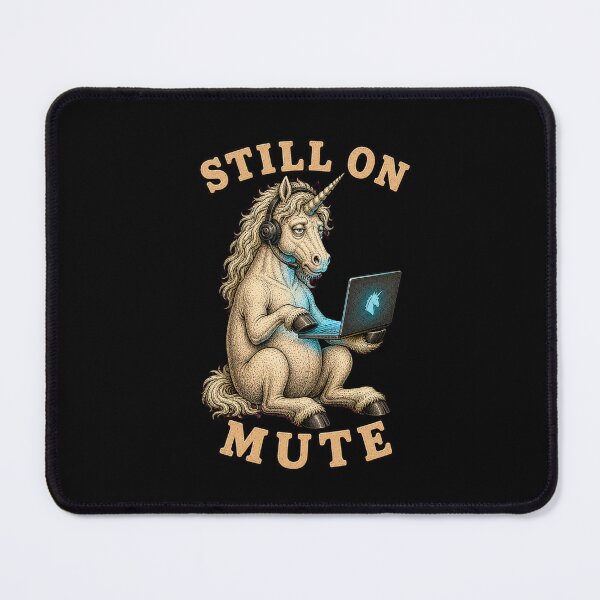 Item preview, Funny Unicorn Stuck In Zoom Meeting Exhausted Retro Graphic Tee designed and sold by Mythic Ink Studio.