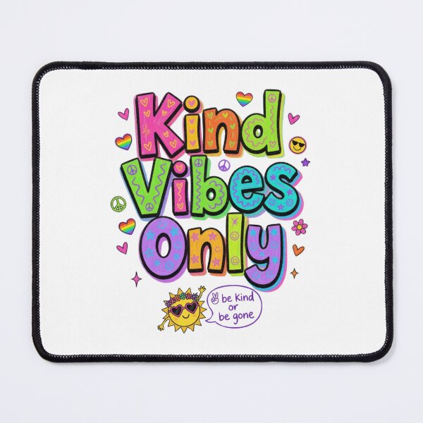 Item preview, Kind Vibes Only – Colorful Positivity Tee designed and sold by JAMESAMORN.