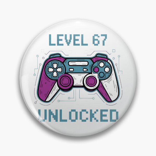 Item preview, Level 67 Unlocked - Retro Gamer Birthday Gift - Level 67 Gaming Addict designed and sold by OlyvieArt.