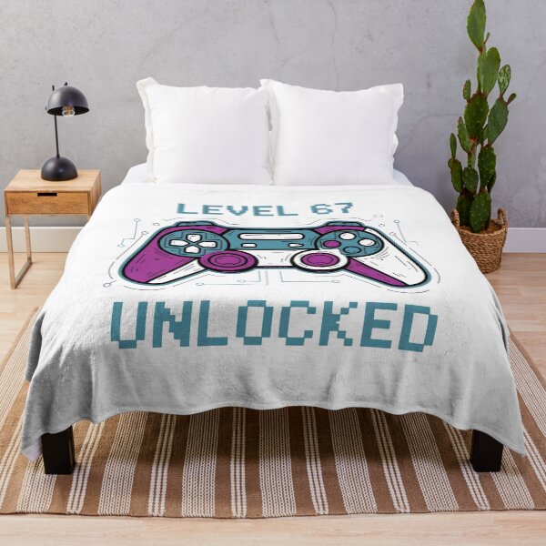 Item preview, Level 67 Unlocked - Retro Gamer Birthday Gift - Level 67 Gaming Addict designed and sold by OlyvieArt.