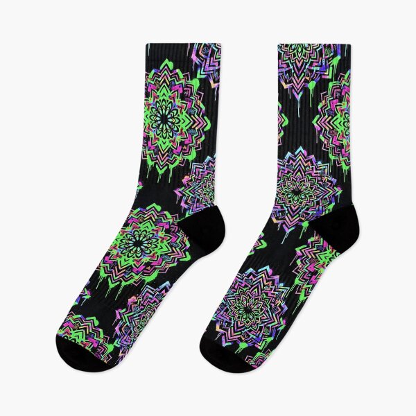 Item preview, Trippy Neon Street Art Mandala designed and sold by warayut.