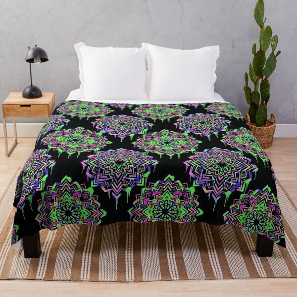 Item preview, Trippy Neon Street Art Mandala designed and sold by warayut.