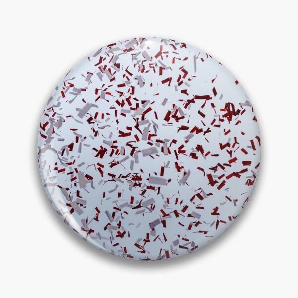 Artikelvorschau, Rotes und silbernes Konfetti fällt auf weißen Hintergrund entworfen und verkauft von Nmallia.