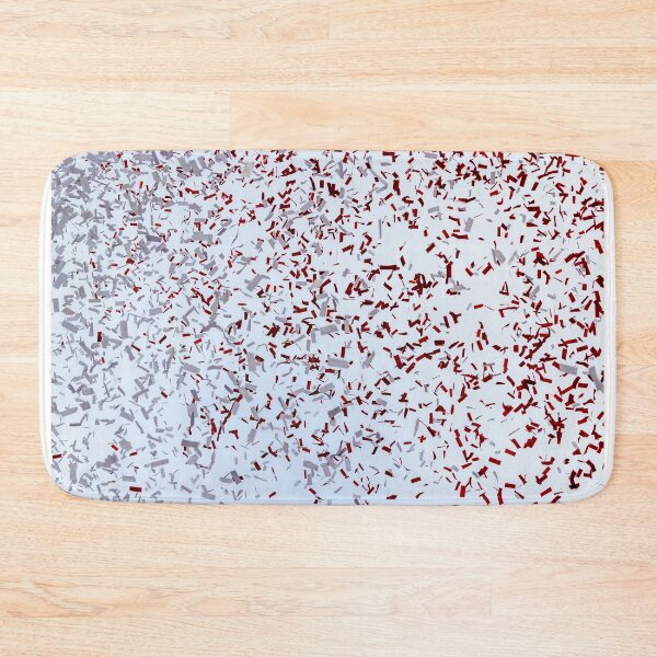 Item preview, Red and Silver Confetti Falling on White Background designed and sold by Nmallia.