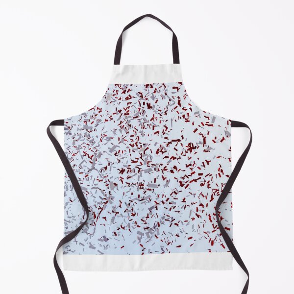 Item preview, Red and Silver Confetti Falling on White Background designed and sold by Nmallia.