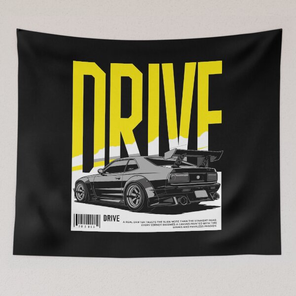 Item preview, Drift Car Streetwear Design | JDM Drift Poster Style | Racing Car Graphic Tee designed and sold by amareshdas008.