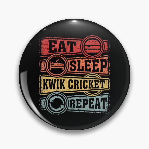 Item preview, Eat Sleep Kwik cricket Repeat designed and sold by GabbyKash.