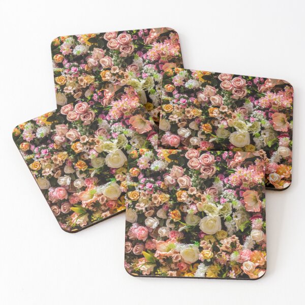 Item preview, Colorful Floral Wall With Roses and Mixed Spring Flowers for Wedding and Decoration Background designed and sold by Nmallia.