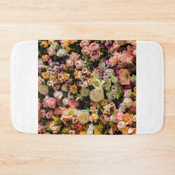 Item preview, Colorful Floral Wall With Roses and Mixed Spring Flowers for Wedding and Decoration Background designed and sold by Nmallia.