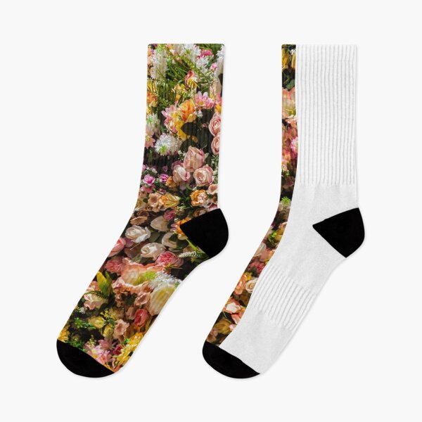 Item preview, Colorful Floral Wall With Roses and Mixed Spring Flowers for Wedding and Decoration Background designed and sold by Nmallia.