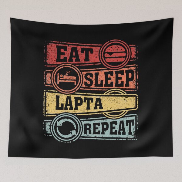 Item preview, Eat Sleep Lapta Repeat designed and sold by GabbyKash.