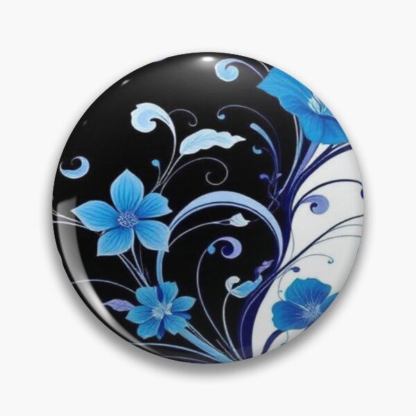 Item preview, Abstract Blue Floral  designed and sold by AllAroundArtist.