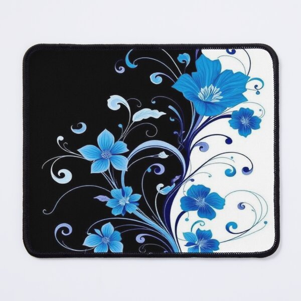Item preview, Abstract Blue Floral designed and sold by AllAroundArtist.