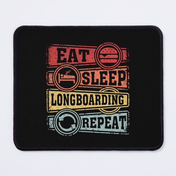 Item preview, Eat Sleep Longboarding Repeat designed and sold by GabbyKash.