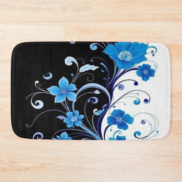 Item preview, Abstract Blue Floral  designed and sold by AllAroundArtist.