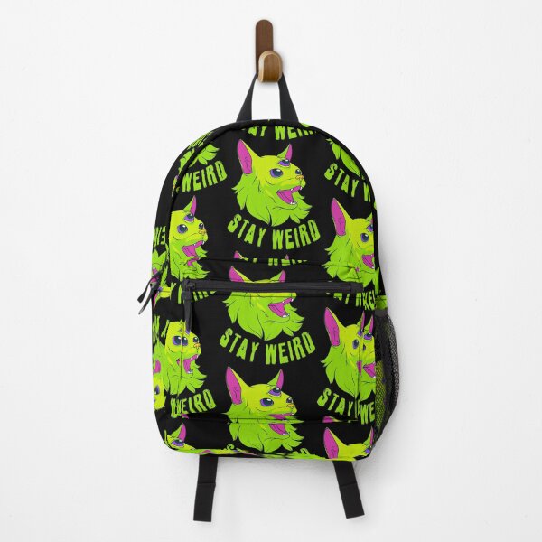 Item preview, Stay Weird — Neon Three Eyed Cat  designed and sold by R-A Designs.