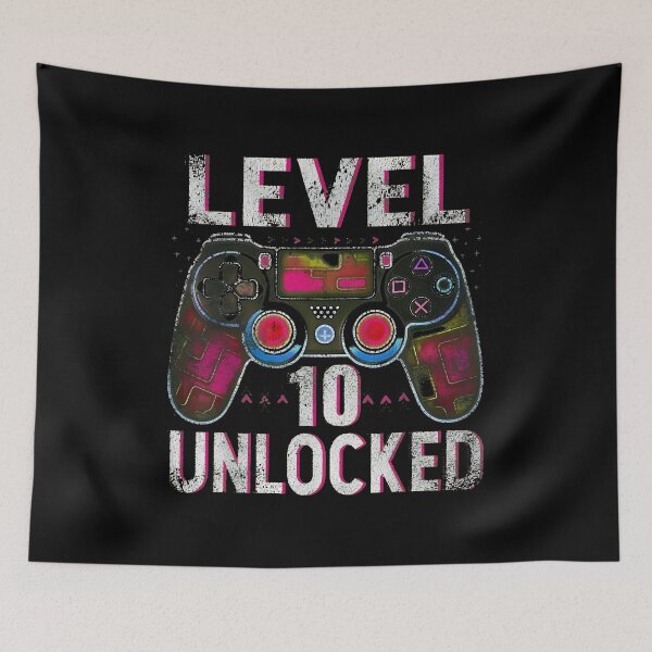 Item preview, Level 10 Unlocked Shirt Funny Video Gamer Geek 10th Birthday designed and sold by OlyvieArt.