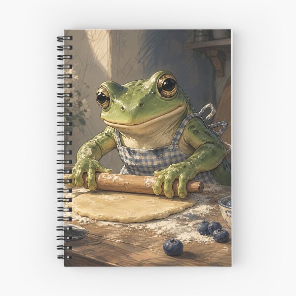 Item preview, Baking Day Puddles - Cute Cottagecore Frog designed and sold by bapupa.
