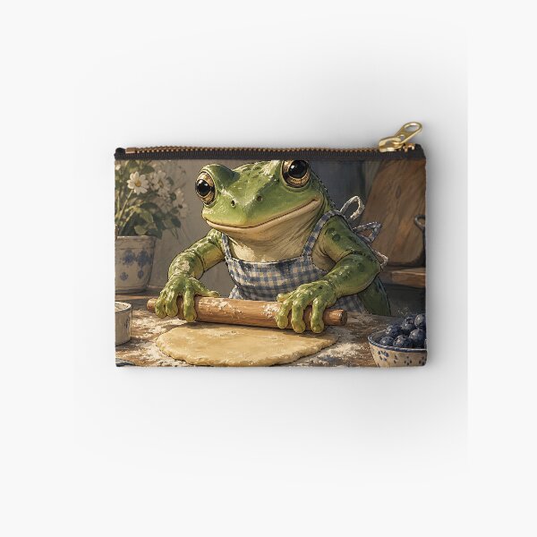 Item preview, Baking Day Puddles - Cute Cottagecore Frog designed and sold by bapupa.