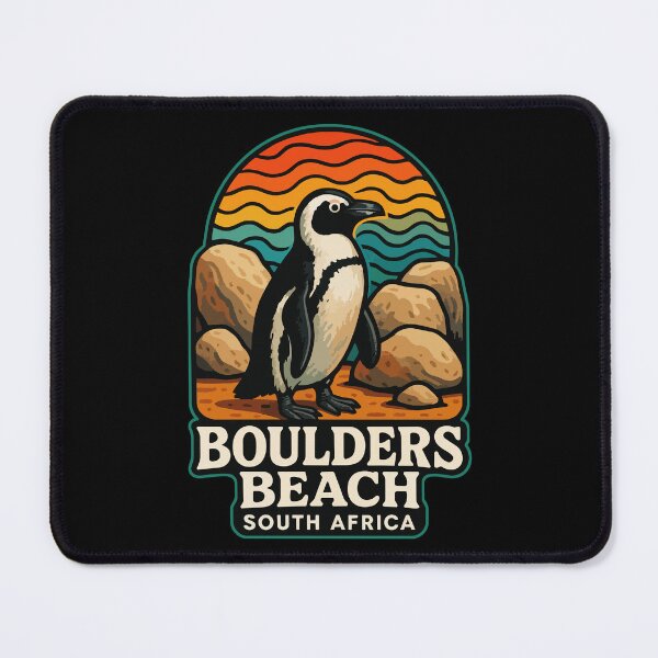 Item preview, Boulders Beach South Africa Penguin Trippy Travel designed and sold by TomFrontierArt.