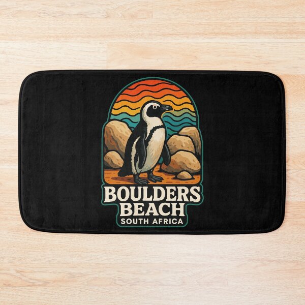 Item preview, Boulders Beach South Africa Penguin Trippy Travel designed and sold by TomFrontierArt.