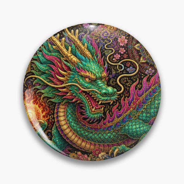 Item preview, Japanese Dragon with Torii and Mount Fuji - Vintage Ukiyo-e Art designed and sold by WabiSabiArts.
