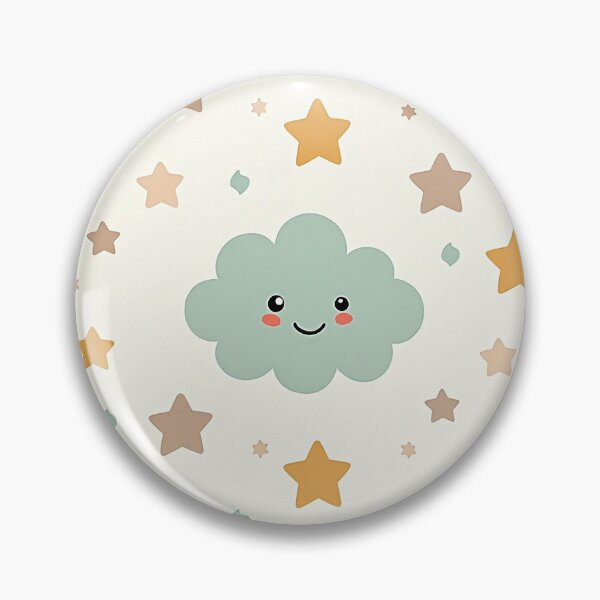 Item preview, Kawaii Mint Clouds & Stars Pastel Aesthetic designed and sold by mittie101.