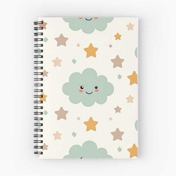 Item preview, Kawaii Mint Clouds & Stars Pastel Aesthetic designed and sold by mittie101.