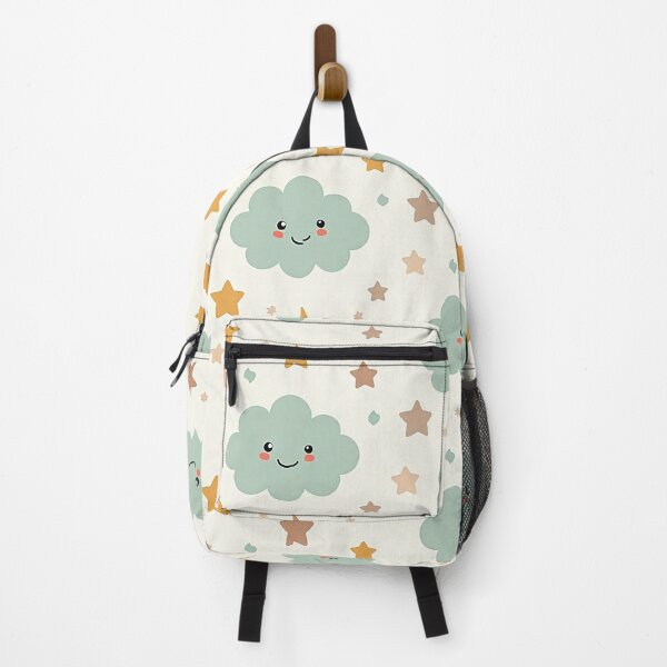 Item preview, Kawaii Mint Clouds & Stars Pastel Aesthetic designed and sold by mittie101.