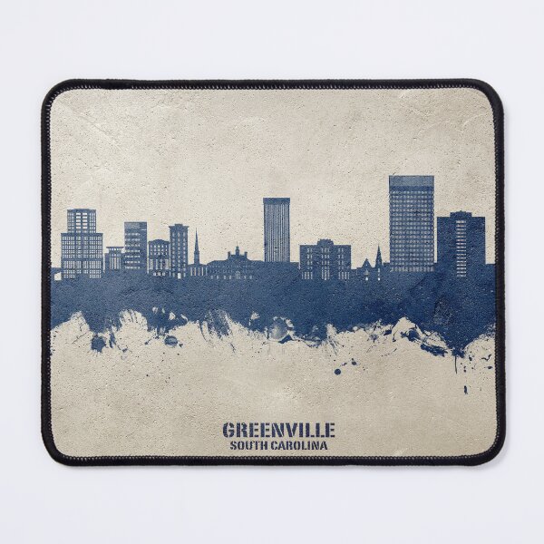 Item preview, Greenville South Carolina Skyline designed and sold by ArtPrints.
