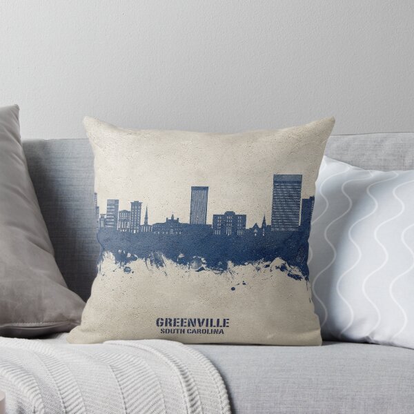 Item preview, Greenville South Carolina Skyline designed and sold by ArtPrints.
