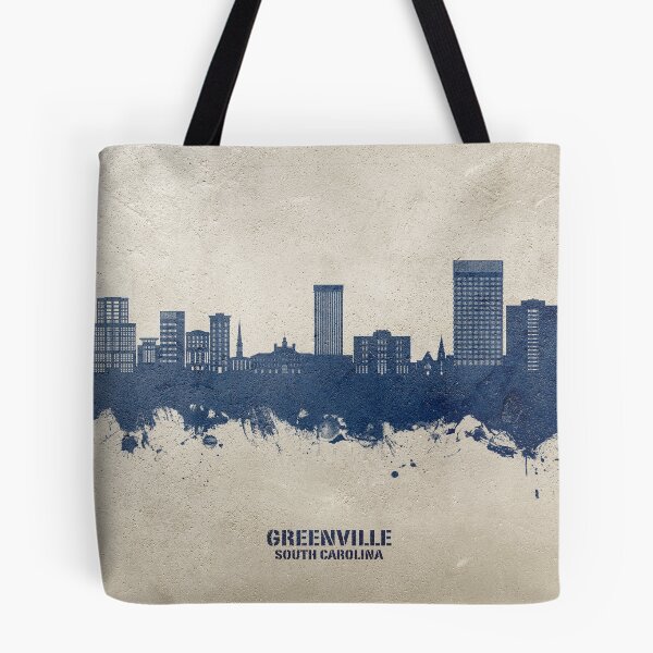 Item preview, Greenville South Carolina Skyline designed and sold by ArtPrints.