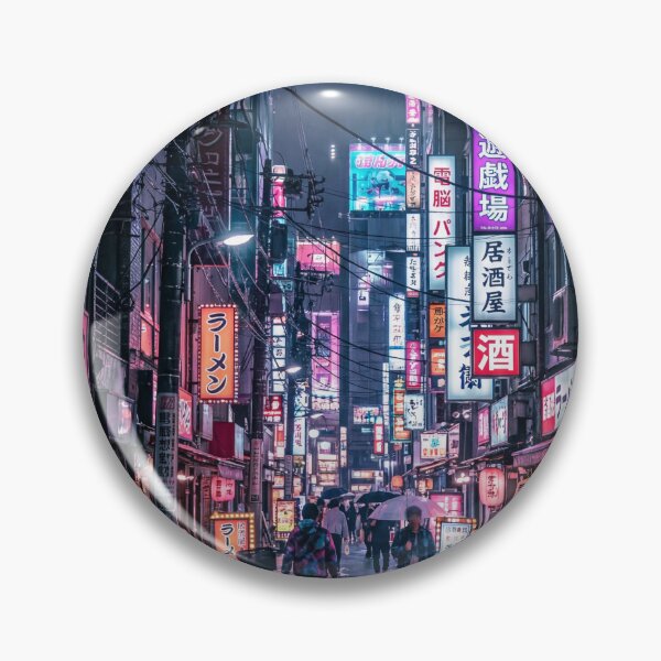 Item preview, Cyberpunk Tokyo Night – Neon City Alley & Rain Reflections designed and sold by GlyphGarden.