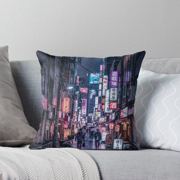 Item preview, Cyberpunk Tokyo Night – Neon City Alley & Rain Reflections designed and sold by GlyphGarden.