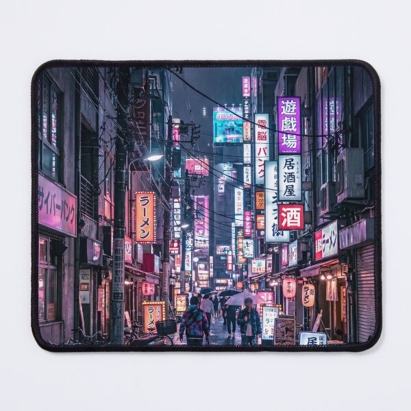 Item preview, Cyberpunk Tokyo Night – Neon City Alley & Rain Reflections designed and sold by GlyphGarden.