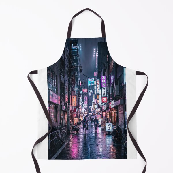 Item preview, Cyberpunk Tokyo Night – Neon City Alley & Rain Reflections designed and sold by GlyphGarden.