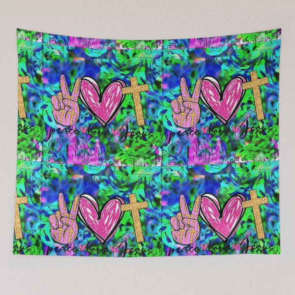 Item preview, Peace love and Jesus grease  designed and sold by KnightStarrArt.
