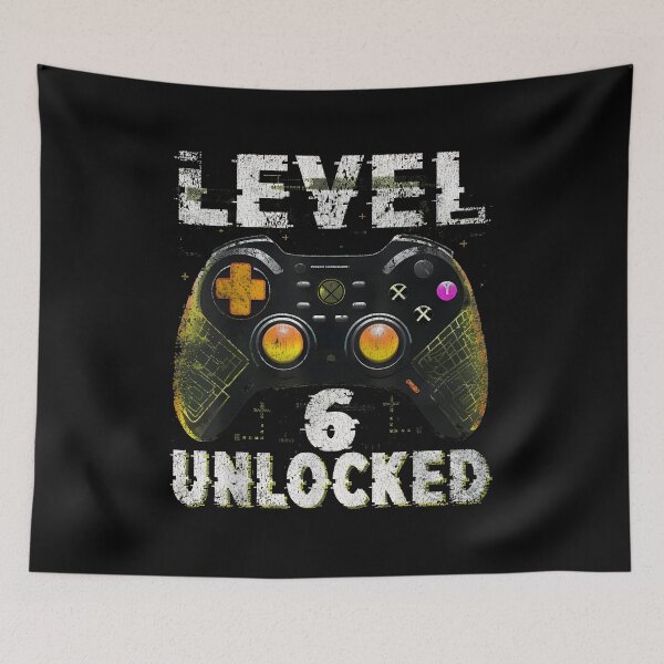 Item preview, Level 6 Unlocked Shirt Funny Video Gamer Geek 6th Birthday designed and sold by OlyvieArt.