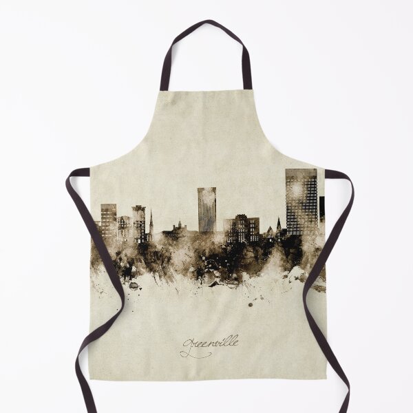 Item preview, Greenville South Carolina Skyline designed and sold by ArtPrints.